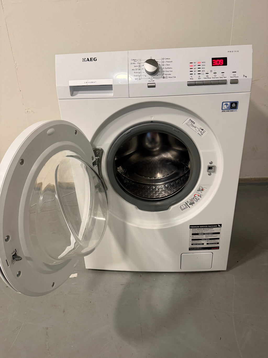AEG vaskemaskin 7kg ProTex – Driftssikker kvalitet – GRATIS LEVERING i oslo viken
