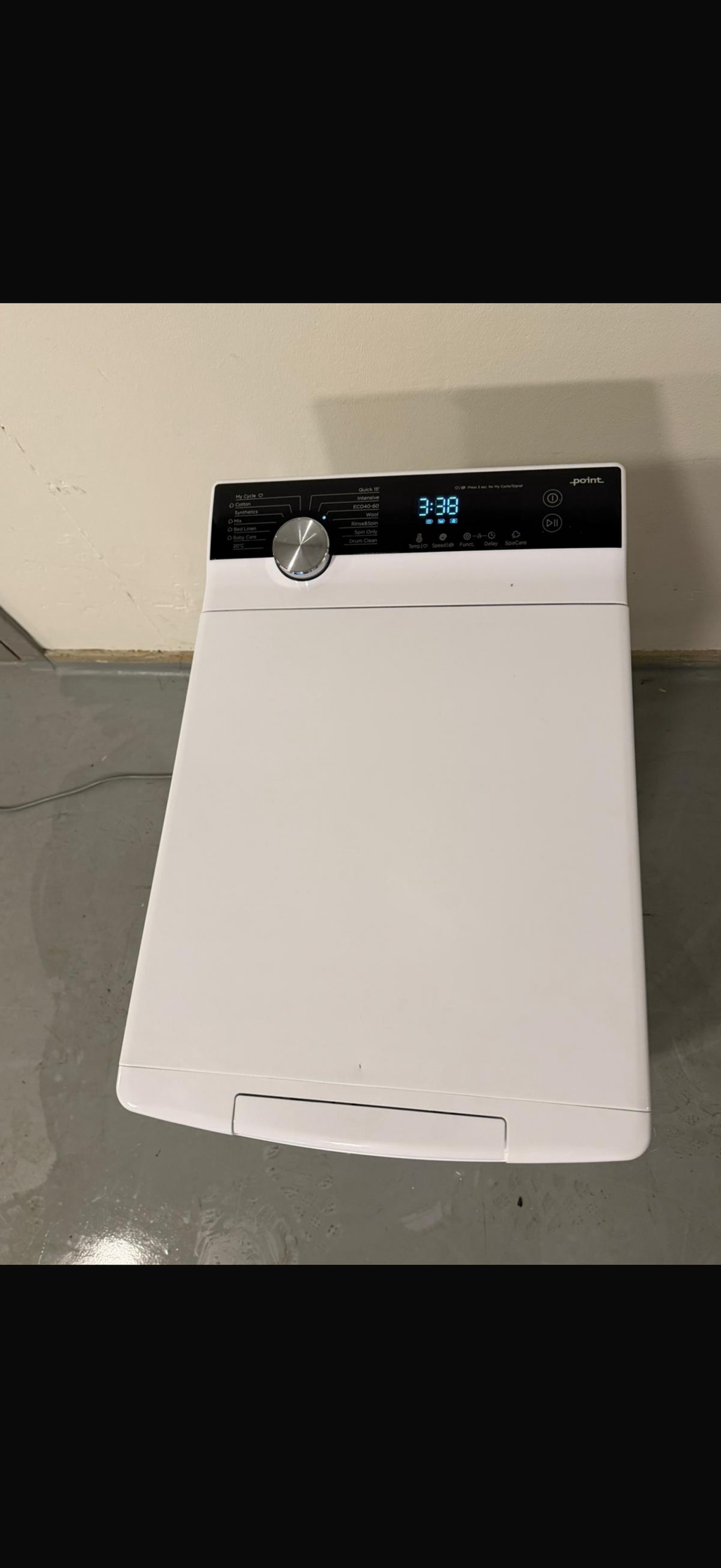 Point PTL550 8kg toppmatet vaskemaskin