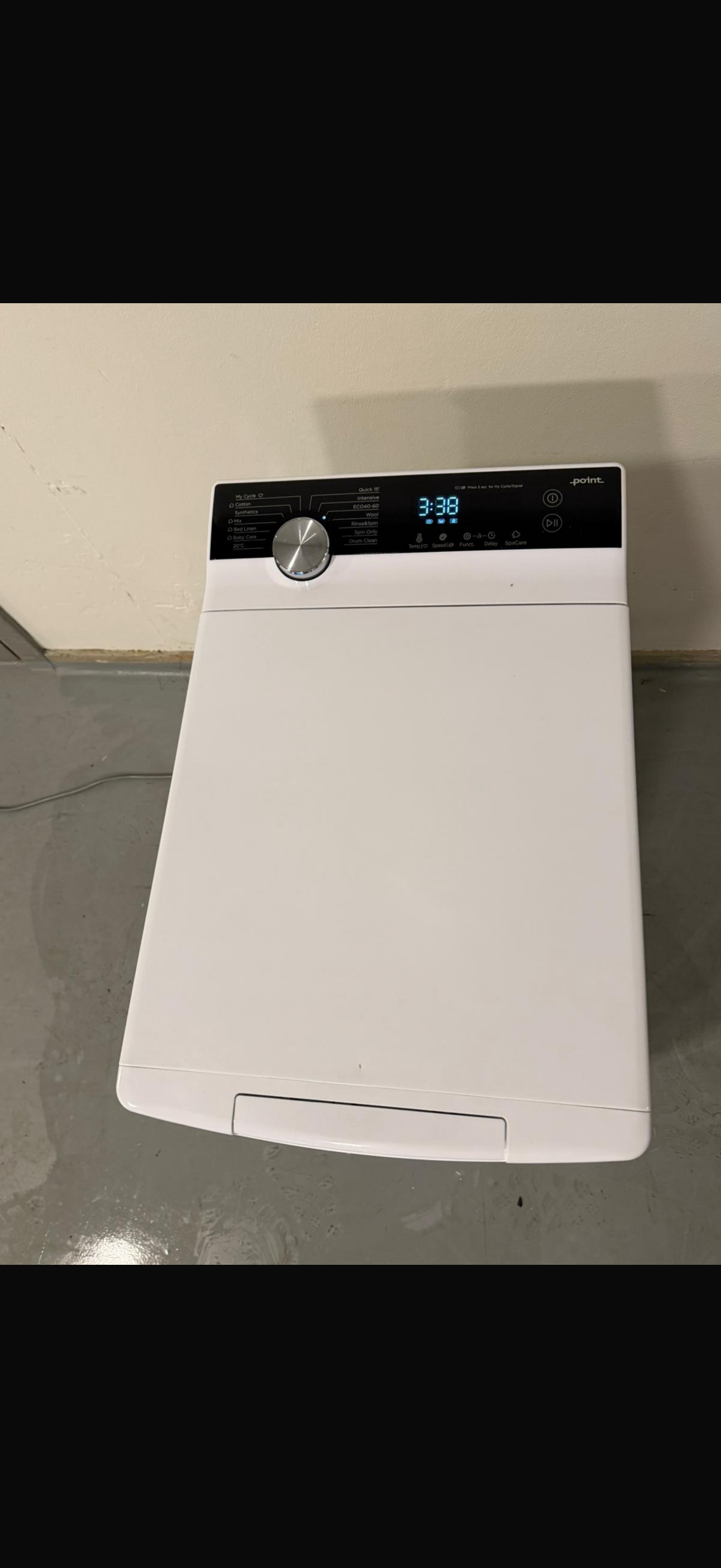 Point PTL550 8kg toppmatet vaskemaskin